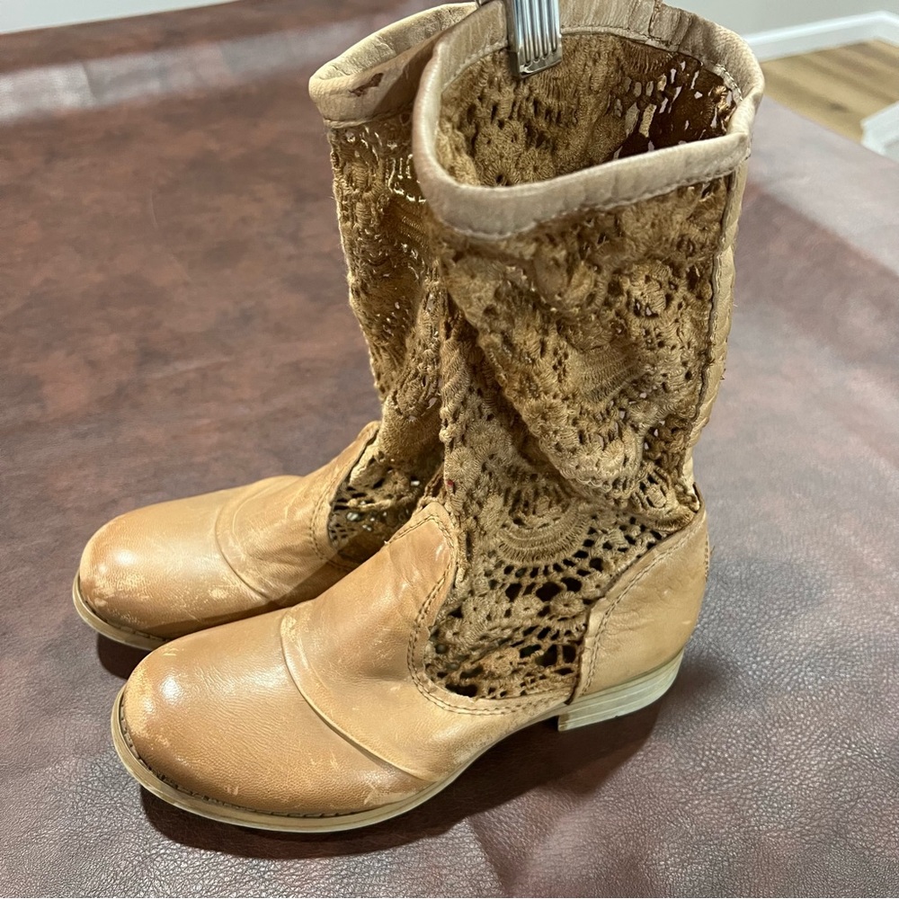 Free People Crochet Boots